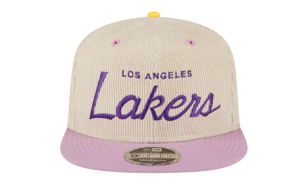 9FIFTY NBA LA LAKERS SNAPBACK HAT ERIC EMANUEL - Cream/ Purple EE438