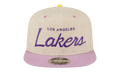 9FIFTY NBA LA LAKERS SNAPBACK HAT ERIC EMANUEL - Cream/ Purple EE438