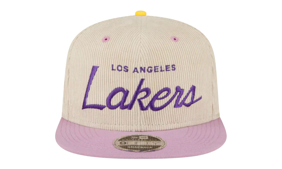 9FIFTY NBA LA LAKERS SNAPBACK HAT ERIC EMANUEL - Cream/ Purple EE438