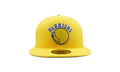 59FIFTY Golden State Warriors Classics Night Hardwood Fitted Hat Yellow NE706