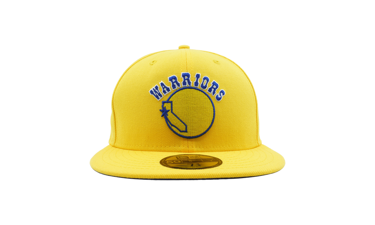 59FIFTY Golden State Warriors Classics Night Hardwood Fitted Hat Yellow NE706