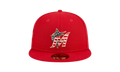 59FIFTY Miami Marlins Fourth Of July Fitted Hat Red / Grey - Under Brim NE909