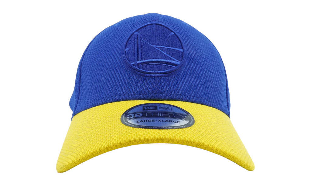39THIRTY Golden State Warriors Tech Redux 2 Stretch Fit Hat Blue / Yellow - Brim NE1146