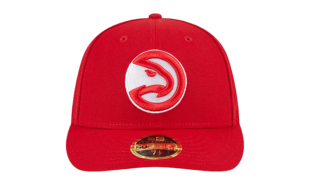 59FIFTY Atlanta Hawks Team Low Profile Fitted Hat Red - Grey Bim NE1046
