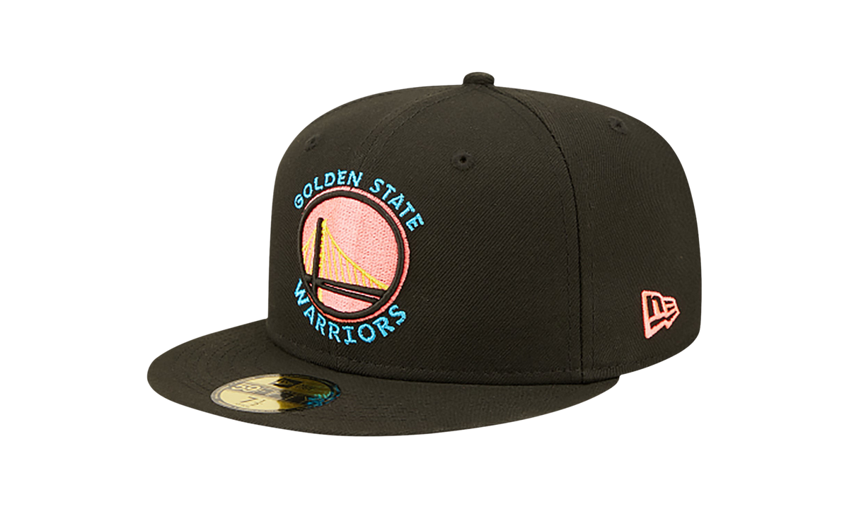59FIFTY Golden State Warriors Pink Glow Fitted Hat Black / Pink - Under Brim NE1057