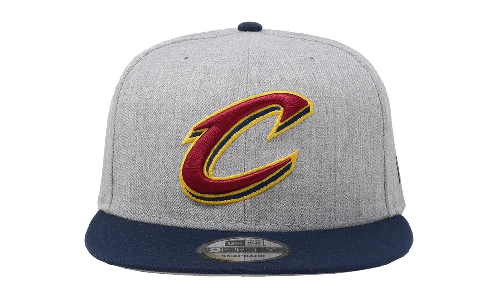 9FIFTY Cleveland Cavaliers 2Tone Snapback Hat Grey / Navy - Brim NE985