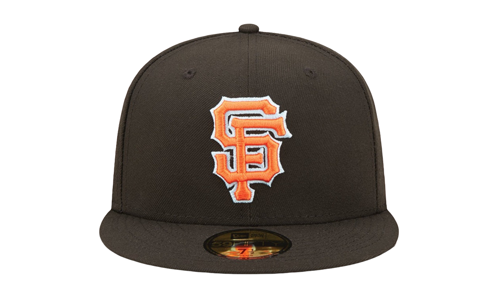 59FIFTY San Francisco Giants 20010 World Series Cloud Under Fitted Hat Black / Sky Blue Cloud - Under Brim NE812
